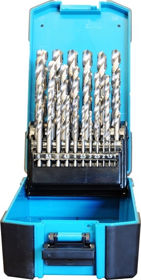 INSIZE - 25 PC HSS M2 DRILL BIT SET METRIC 